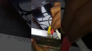 Audio video lead connection receiver for led tv #short video #basic jankari