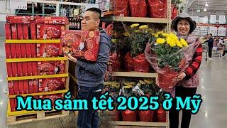 Đi chợ mua hoa tết 2025 đông vui ở Mỹ, nấu hủ tiếu bò kho siêu nhanh