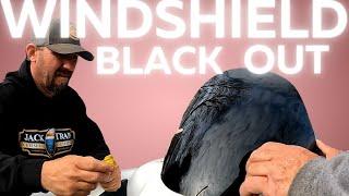 EASY Windshield BLACK OUT: Boat Restoration