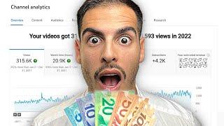 How Much Money I Made in 2022  My YouTube Earnings Revealed