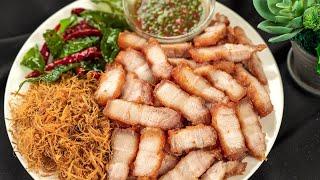 Chỉ cần thêm thứ này, món THỊT BA RỌI CHIÊN GIÒN ngon hơn bao giờ hết | Crispy Fried Pork Belly