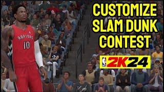 How to Customize Slam Dunk Contest in NBA 2k24 (TUTORIAL)