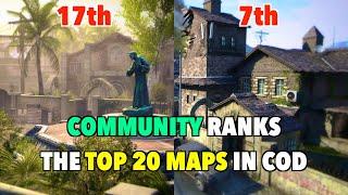 The Community Ranks the TOP 20 MAPS in Call of Duty History