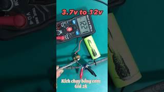 MH-DIY || The simplest 3.7v to 12v volt booster circuit #diy #technology #shorts #kenhsangtao