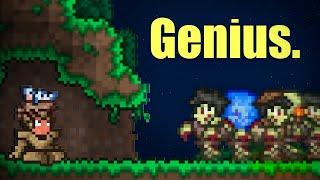 Terraria but I cant build, get hit, or respawn.