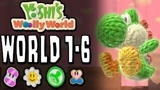 Yoshi's Woolly World: Level 1-6 | 100% (Sunny Flowers, Stamp Patches, Wonder Wools & Full Health)