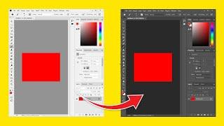 Change Photoshop Theme To Dark Mode | How To change The Interface Color in Adobe photoshop ⬜⬛ 