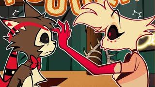 husk enjoys being pet?! - Hazbin Hotel comic dub