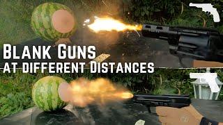 Effective Range of Blank Guns | Schreckschusswaffen Reichweite - Test