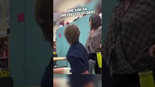 Teacher gets an incredible surprise during her class 