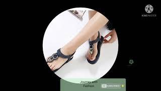 Stylish Flat Sandals Collection 2021 | Latest Beautiful Flat Sandals Designs | College Wear Sandals