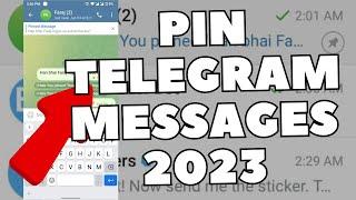 How to Pin a Message in Telegram [2023] Pin Telegram Message [ANDROID/IOS]