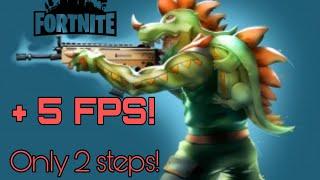 How to INCREASE your FPS in Fortnite! In Only 2 STEPS! (PC)