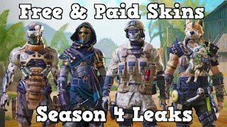 SEASON 4 LEAKS | All Free, Lucky Draw, Crate, & Bundle Characters Skins | COD Mobile | CODM