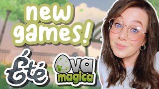  Trying NEW cozy games! First look at Ova Magica and Ete!