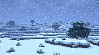 ️ Minecraft Relaxing Snow Storm Ambience w/ C418 Music Box