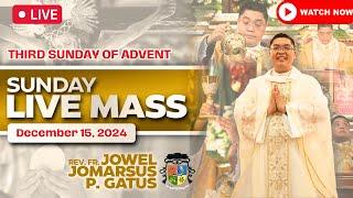 SUNDAY FILIPINO LIVE MASS TODAY II DECEMBER 15, 2024 II FR. JOWEL JOMARSUS GATUS