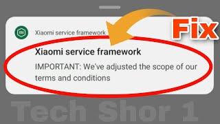 Xiaomi service framework Notification Not Remove Problem Solve | Remove Xiaomi service Notification