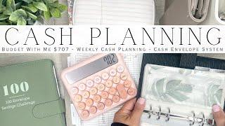 Budget With Me $707 | Weekly Cash Planning | How I Figure Out the Money Going Into My Envelopes