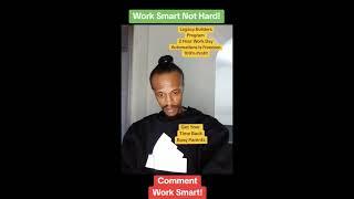 Work Smart Not Hard!#digitalmarketing#onlinebusiness#passiveincome#provenblueprint#dailypay#parents