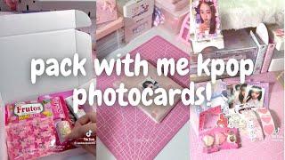  packing kpop photocards! #23 [asmr] (tiktok compilation) | minsbymon