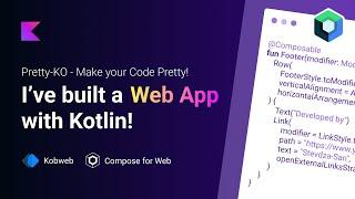 Pretty-KO - Make your Code look Pretty | WEB Application built with Kotlin and Jetpack Compose