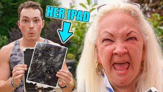 Smashing Grandmoms iPad, Then Surprising Her With iPad Pro!