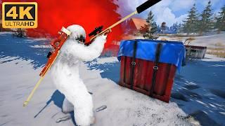 PUBG | 4K | SNOW MAP | 1 MAN SOLO GAMEPLAY (No Commentary)