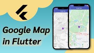 Google Map in Flutter Tutorial | Custom Map Marker | InfoWindow | Custom Map Style