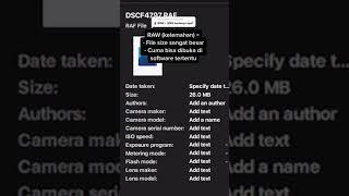 JPEG vs RAW, Photographer wajib tau‼️#shorts #berbagiilmu #photography