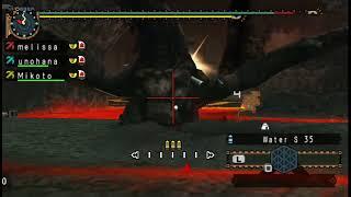 MHFU G  Black Gravios 1:40 with mb & random guy