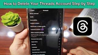 How to Delete Your Threads Account Step by Step