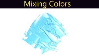 How To Make Waterfall Color Paint - Mixing Colors