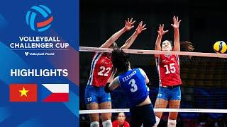  VIE vs.  CZE - Semi Finals | Volleyball Challenger Cup Women | Match Highlights