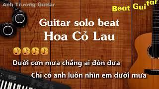 Karaoke Hoa Cỏ Lau   Phong Max Guitar Solo Beat Acoustic   Anh Trường Guitar