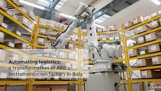 Boosting logistics process at ABB’s instrumentation factory in Italy with robotic automation