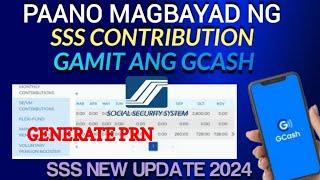 HOW TO GENERATE PRN AND PAY SSS CONTRIBUTION ONLINE USING GCASH | PAANO MAG GENERATE NG PRN AT BAYAD