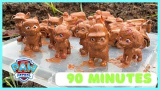 Paw Patrol, Bluey & Tractor Toys Covered in Mud Compilation! 1 HOUR 30 MINUTES