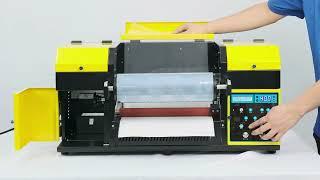 2025 New Compact ACHI A3 UV DTF Printer Two times fast print speed Ink dust purification Atusums Rip