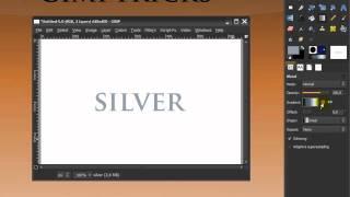 Cool Silver / Metallic text effect - GIMP tutorial