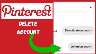 How To Permanently Delete Pinterest Account Laptop/PC (2024)