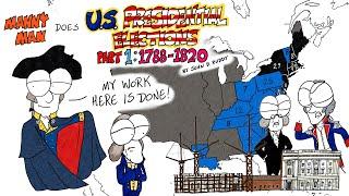 US Presidential Elections Part 1: 1780-1820: Washington to Monroe - Manny Man Does History