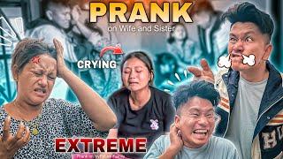 GHAR CHALDINXU PRANK ON WIFE AND SISTER  || Prank एकदमै Extreme  भयो  || Buda Budiko Hana Han