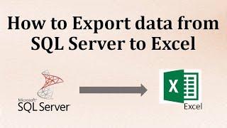 How to export data from SQL server to Excel | Export table records to Excel | SQL DBA