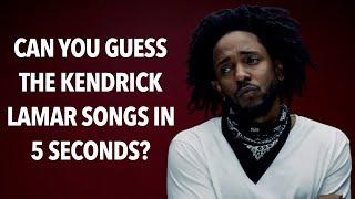 Try To Guess The Kendrick Lamar Songs In 5 Seconds (True Fan Test)