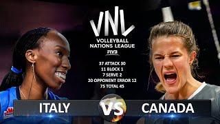 Italy vs Canada | Women's VNL 2024