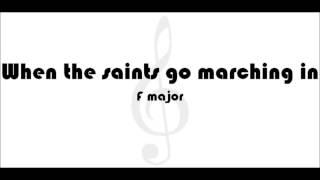 Play Along - When the saints go marching in | F major