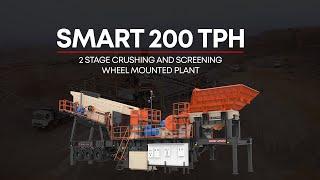 Hailstone - SMART 200 TPH 2 Stage Crushing and Screening Wheel Mounted Plant at Maharashtra.