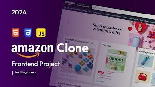 Create Amazon Clone Using HTML, CSS and JavaScript | Frontend Project For Beginners