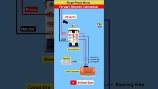 Single Phase Motor Forward Reverse Wiring l #shorts #short #shortsfeed #ytshorts #shortvideo